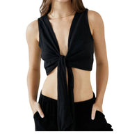 Blanco By Nature - Lou Sleeveless Knot Front Crop Top