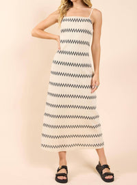 Sadie & Sage - Way Out Zig Zag Weave Maxi Dress