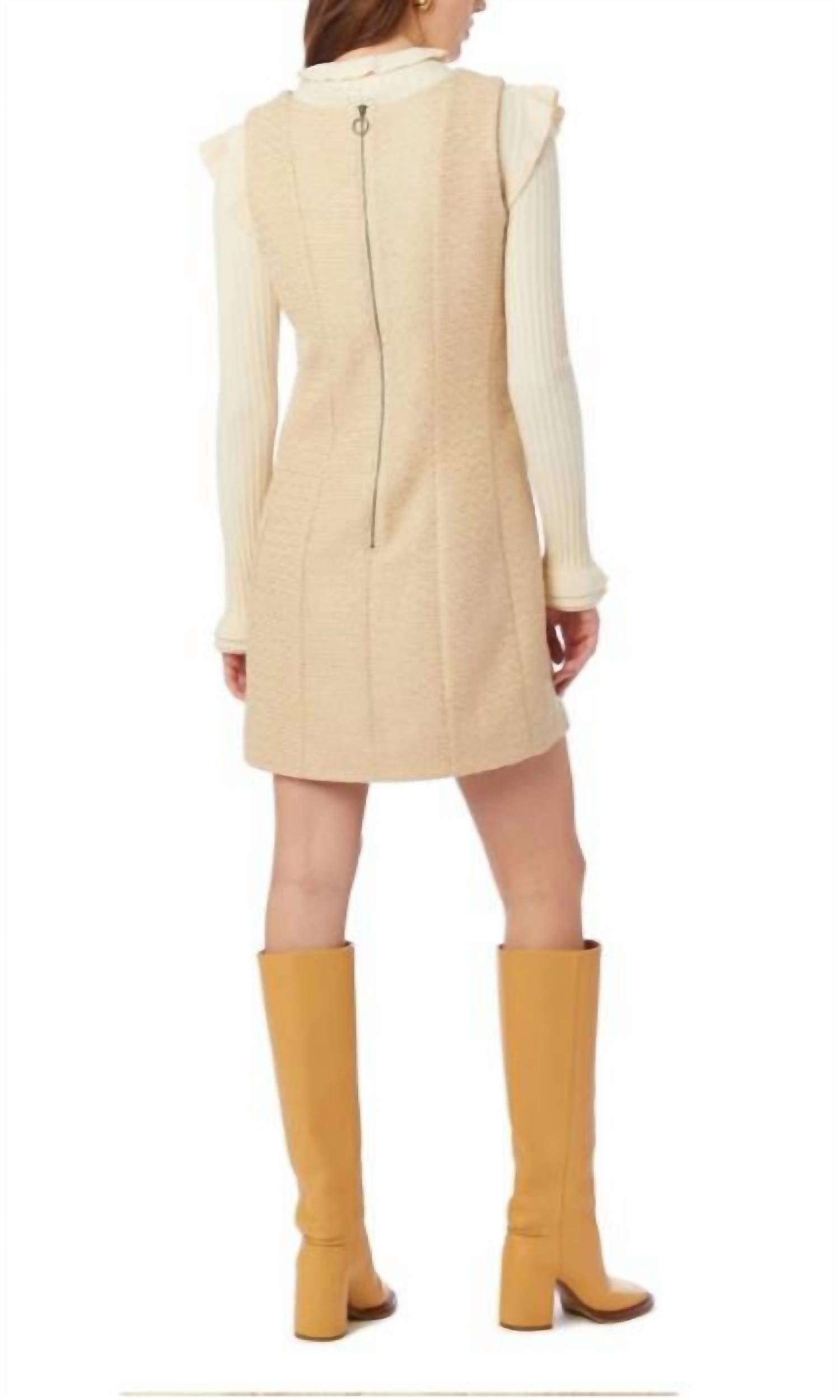 Cher Metallic Tweed Dress