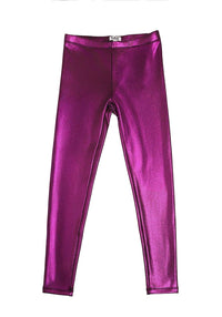 Mia - Kid's Metallic Fleeced Lined Legging