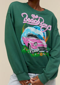 Daydreamer - Beach Boys Surf Usa Oversized Crew Sweatshirt