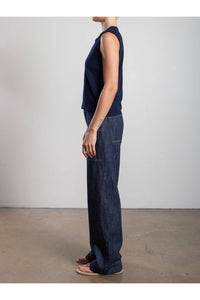 Pharaoh Aiden Mid-rise Pant in night - women's pants - alternate view