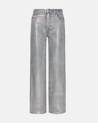 STEVE MADDEN Zo Straight Leg Jean in silver - women's jeans - view 5