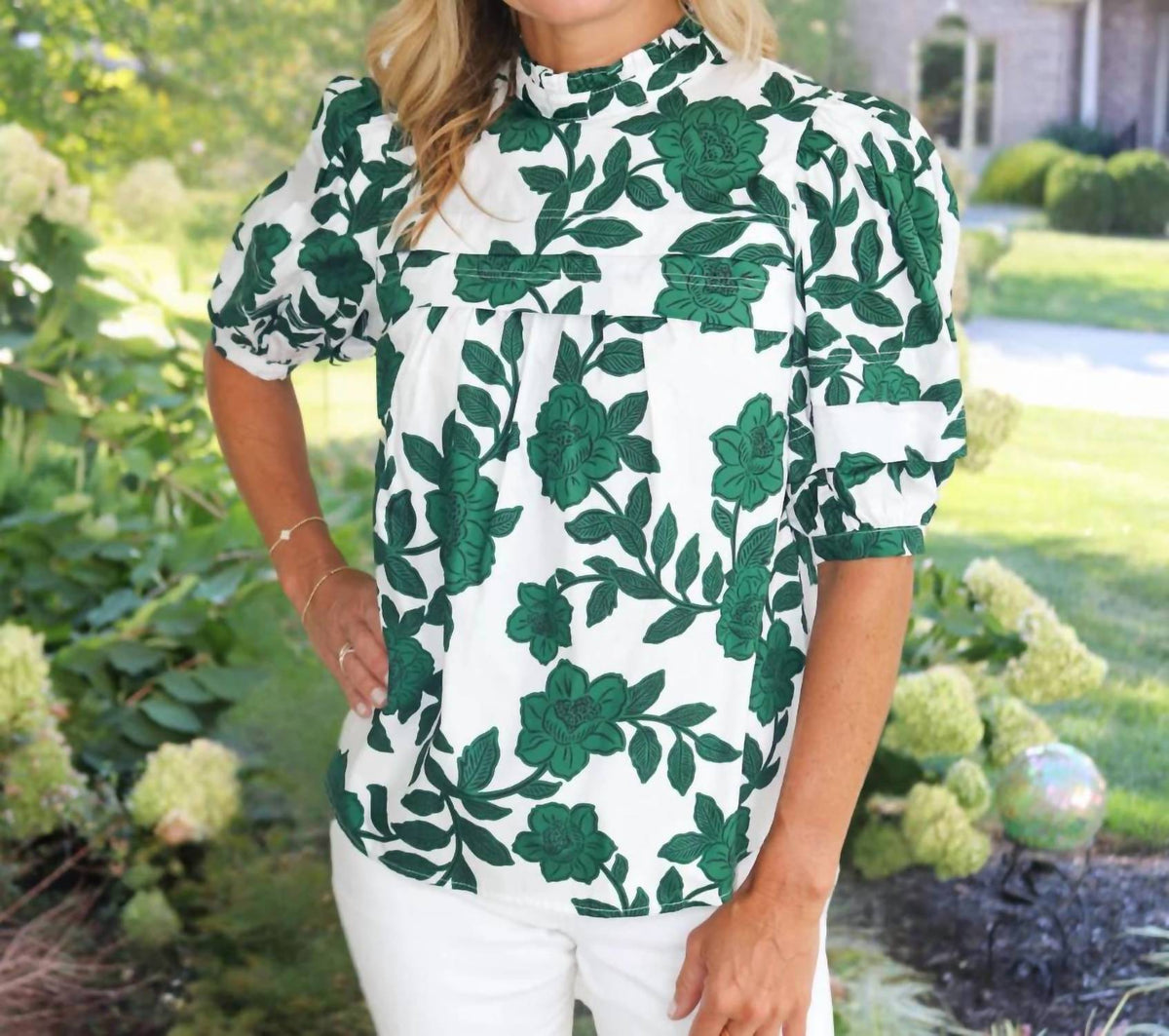 Sugarlips - Evergreen Neck Blouse