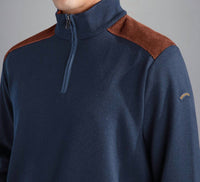 Paul & Shark - Men's Wool Zip Sweater With Corduroy Details