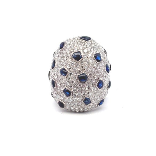 Aamiaa - Lab Gown Diamond Lucy Ring With Sapphire