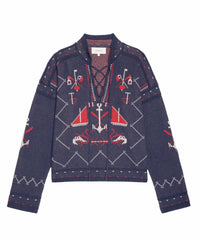The Great. - The Fisherman Laceup Pullover