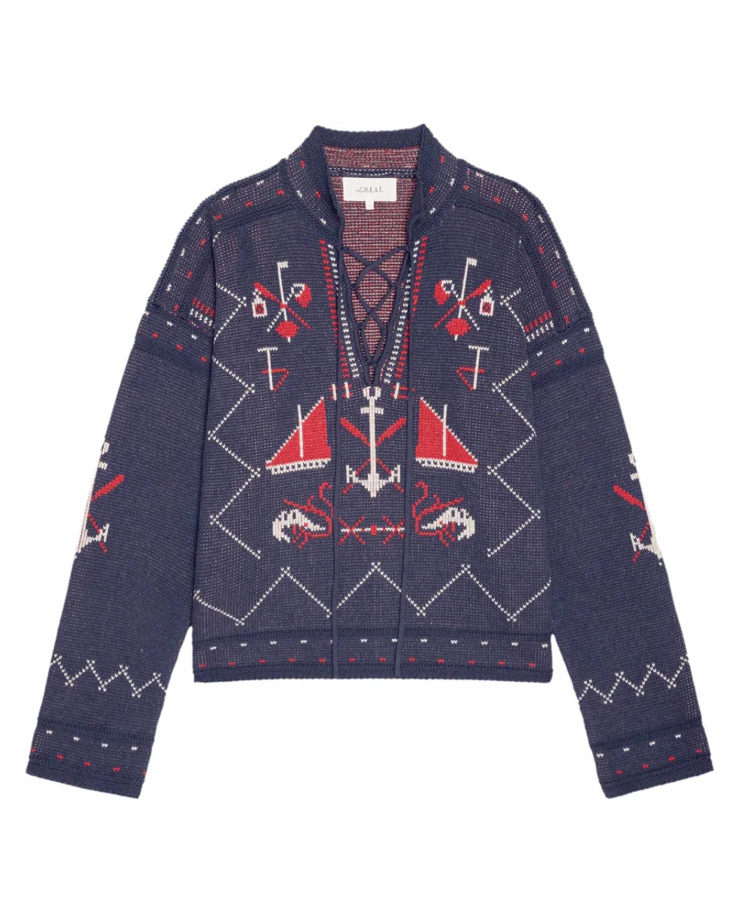 The Great. - The Fisherman Laceup Pullover