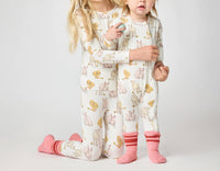 PINK CHICKEN Kid's Bamboo Romper in easter friends - kids' item - detail view