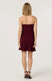Astr - Salena Strapless Ruched Mini Dress