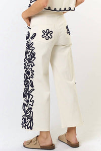 Lalavon - On A Whim Cord Detail Denim Pants