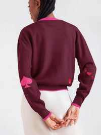 Brodie Cashmere - Queen of Hearts Cardigan