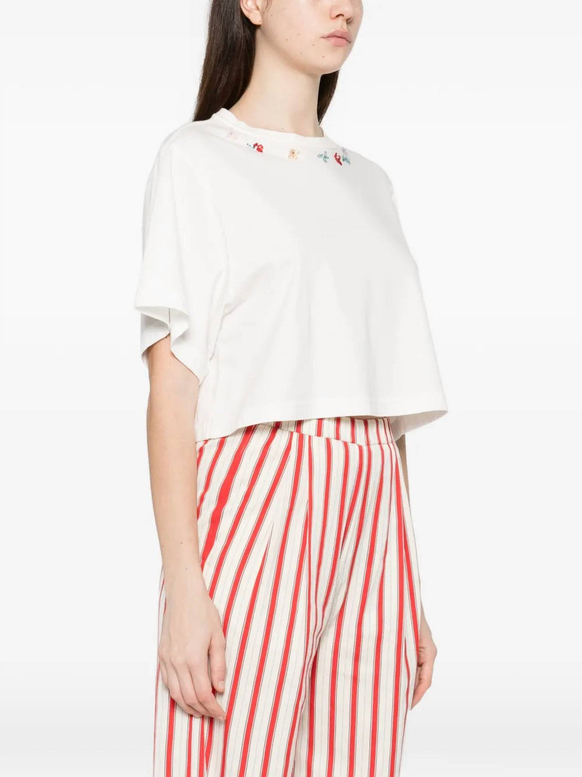 Forte Forte - Petites Fleurs Embroidery T-shirt