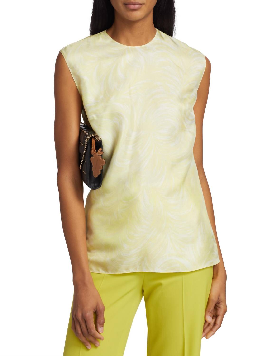 Stella Mccartney - Feather Print Sleeveless Top