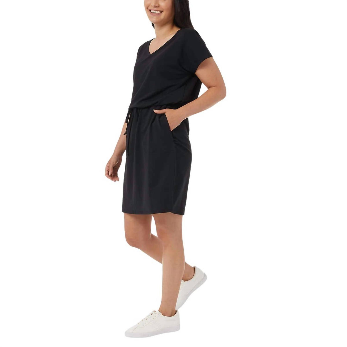 32 Degrees - Side Pockets V Neck Lux Dress