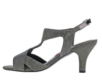 Ros Hommerson Women's Lucky Slingback Heel Sandal in silver - women's heels - detail view