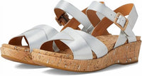 KORK-EASE Women's Myrna Ankle Strap Sandal in silver - women's sandal - view 4