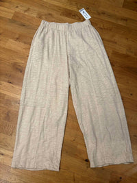 Mododoc - Women's Elastic Waist Gauze Lantern Barrel Cut Pants