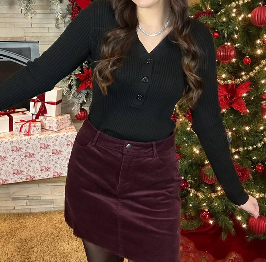 Mittoshop - LENNON BUTTON SWEATER TOP