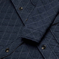 Surfside Supply Men's Austin Quilted Shawl Cardigan in navy heather - men's sweater - view 4