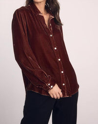 Bella Dahl Long Sleeve Classic Shirt in amber honey - women's long sleeve top