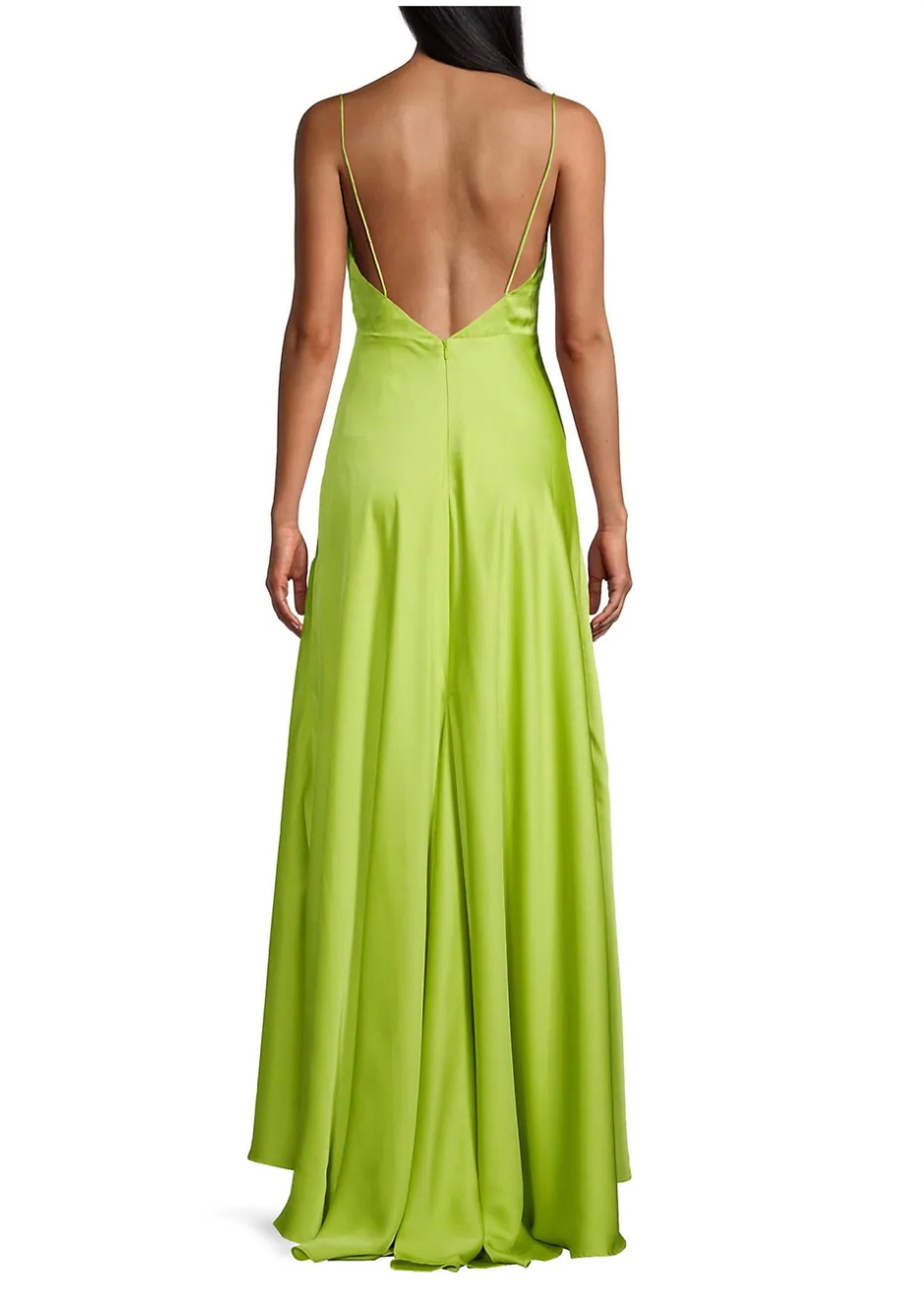 Emerie Satin Strappy Gown