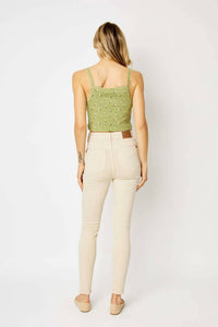 Judy Blue - High Waist Garment Dyed Tummy Control Skinny Jeans