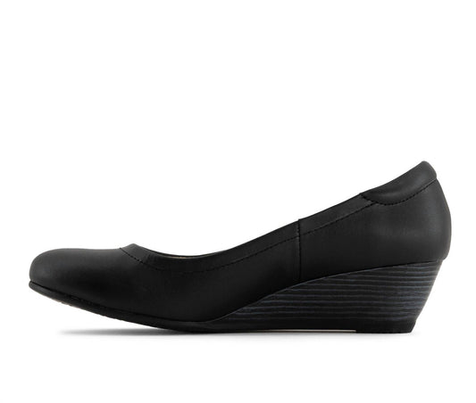 Andrea - Women's Leather Wedge Loafers