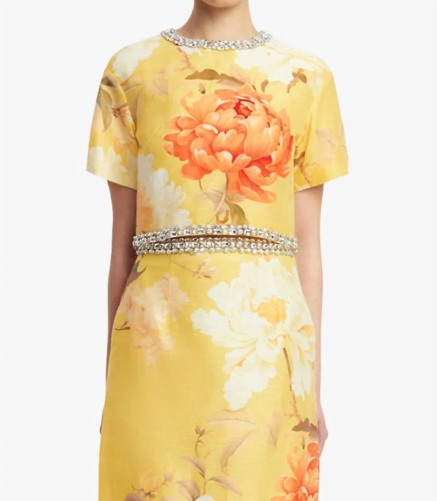 Leo Lin - Indie Embellished Sleeve Top