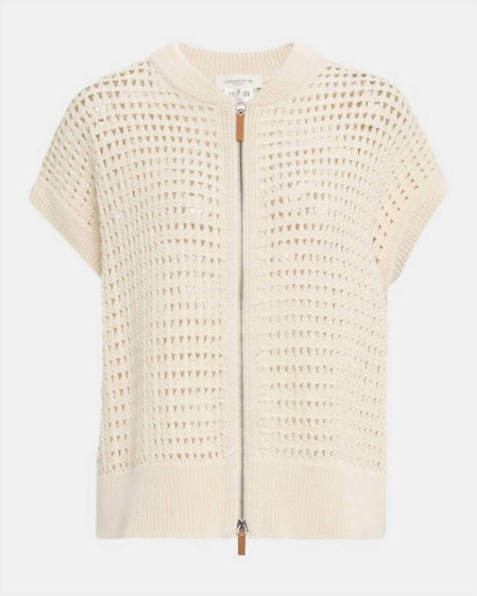 Lafayette 148 - Open-Knit Cotton Sweater Vest