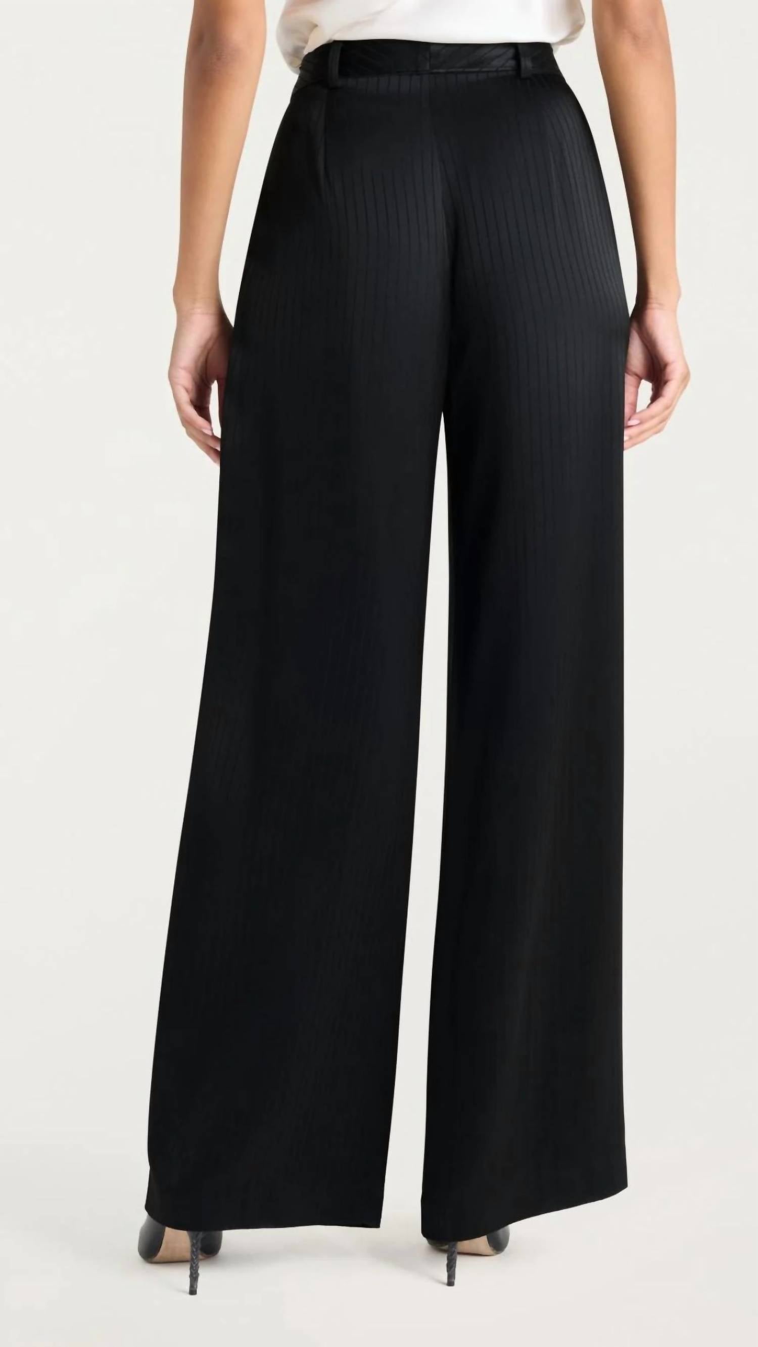Cinq A Sept - Georgia Satin Stripe Marne Pant