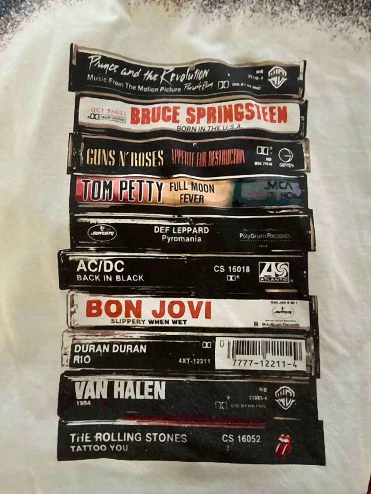 Backroad Threads Wholesale - 80's Rock Cassette Tape Graphic T shirt