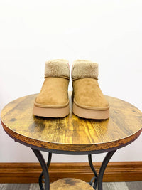 Mia Shoes - Women's Faux Shearling Platform Bootie