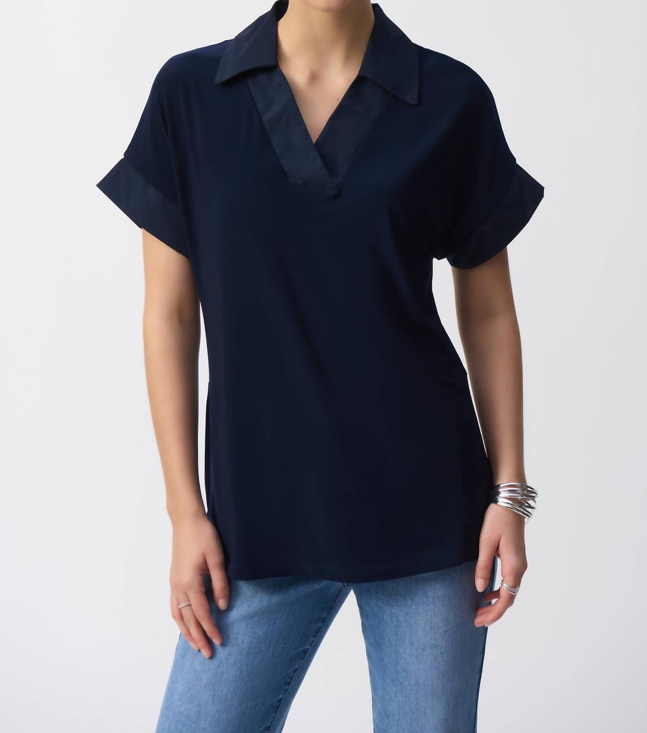 Joseph Ribkoff - Silky Knit Reversible Boxy Top