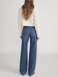 FRAME The Slice Flare Jean in headliner - women's jeans - alternate view