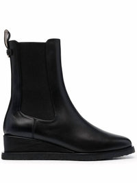 Salvatore Ferragamo Women's Wedge Sole Chelsea Boots in black 1 - women's shoe
