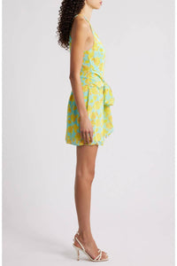 Amanda Uprichard - Selah Floral Print Tie Waist Mini Dress