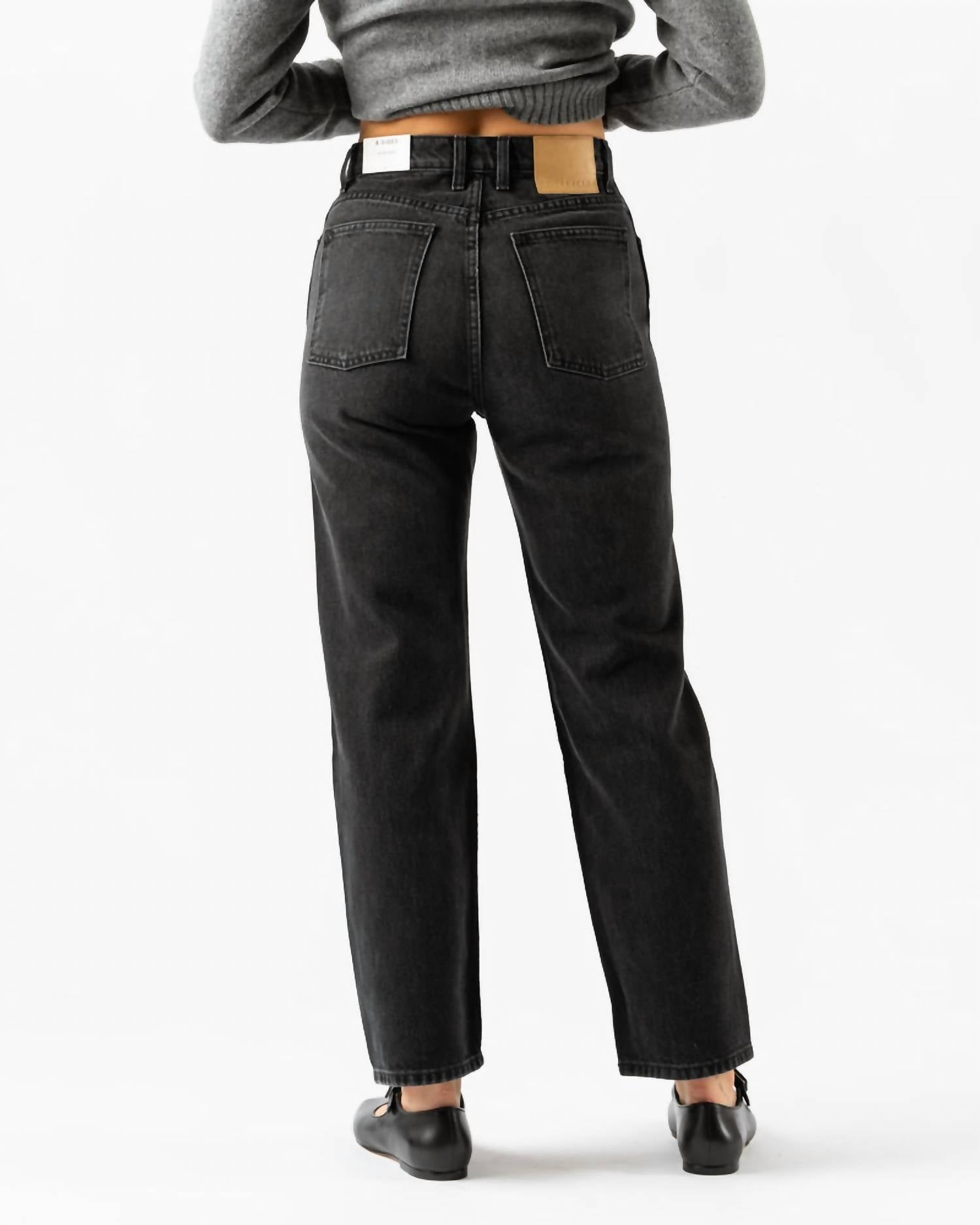 B Sides Plein High Rise Jeans in stil black - women's jeans - detail view