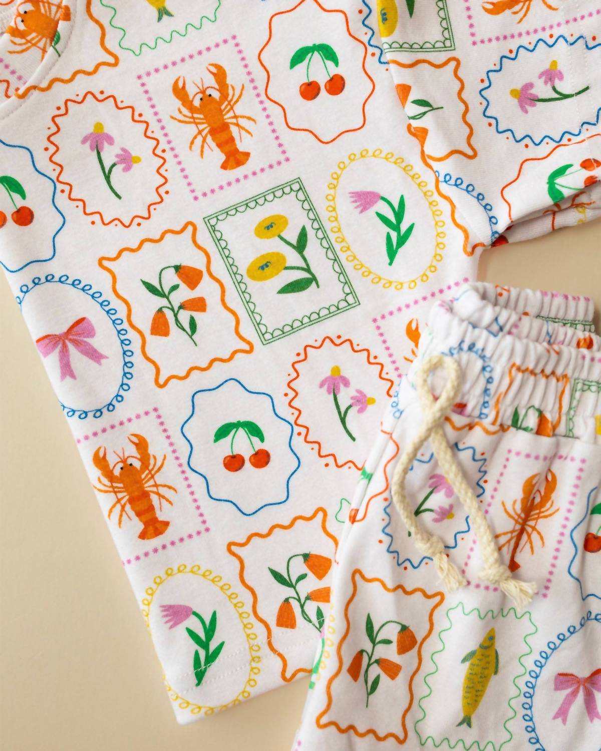 Lucky Panda Kids - Kids Whimsy Summer Shorts Set