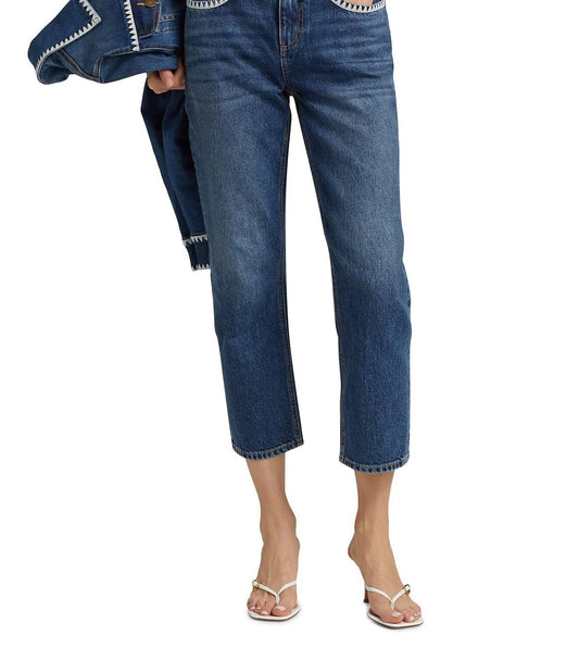 Ramy Brook - Crochet Trim Straight Leg Jeans