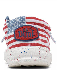 Hey Dude - Kid's Wally Patriotic Casual Moccasin Sneakers