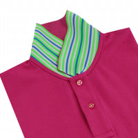 Eight X - Double Sided Multi Colored Striped Collar Polo