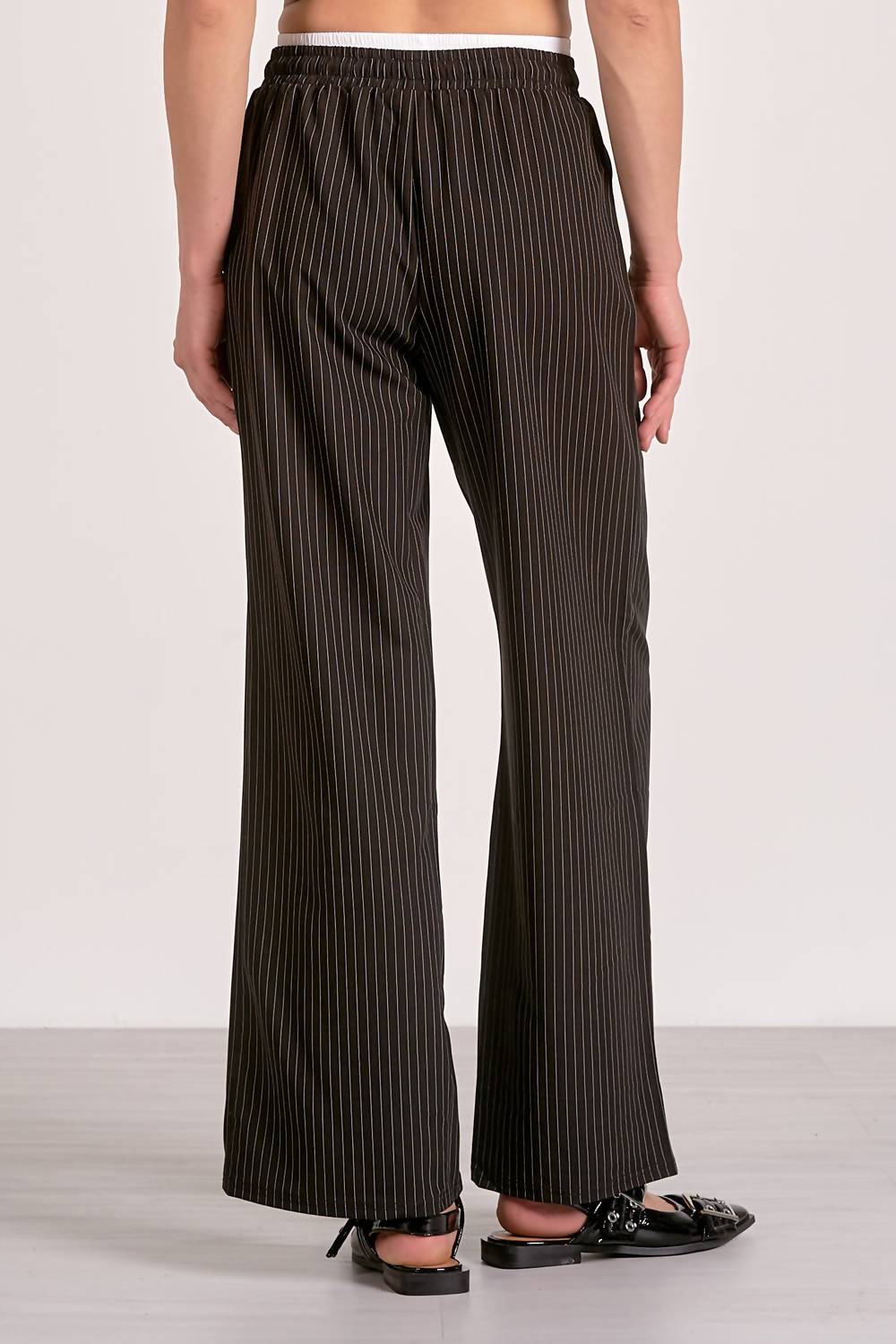 Elan - Women's Layered Pinstripe Pants