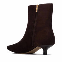 Xti - Women's Pointed Toe Suede Ankle Booties