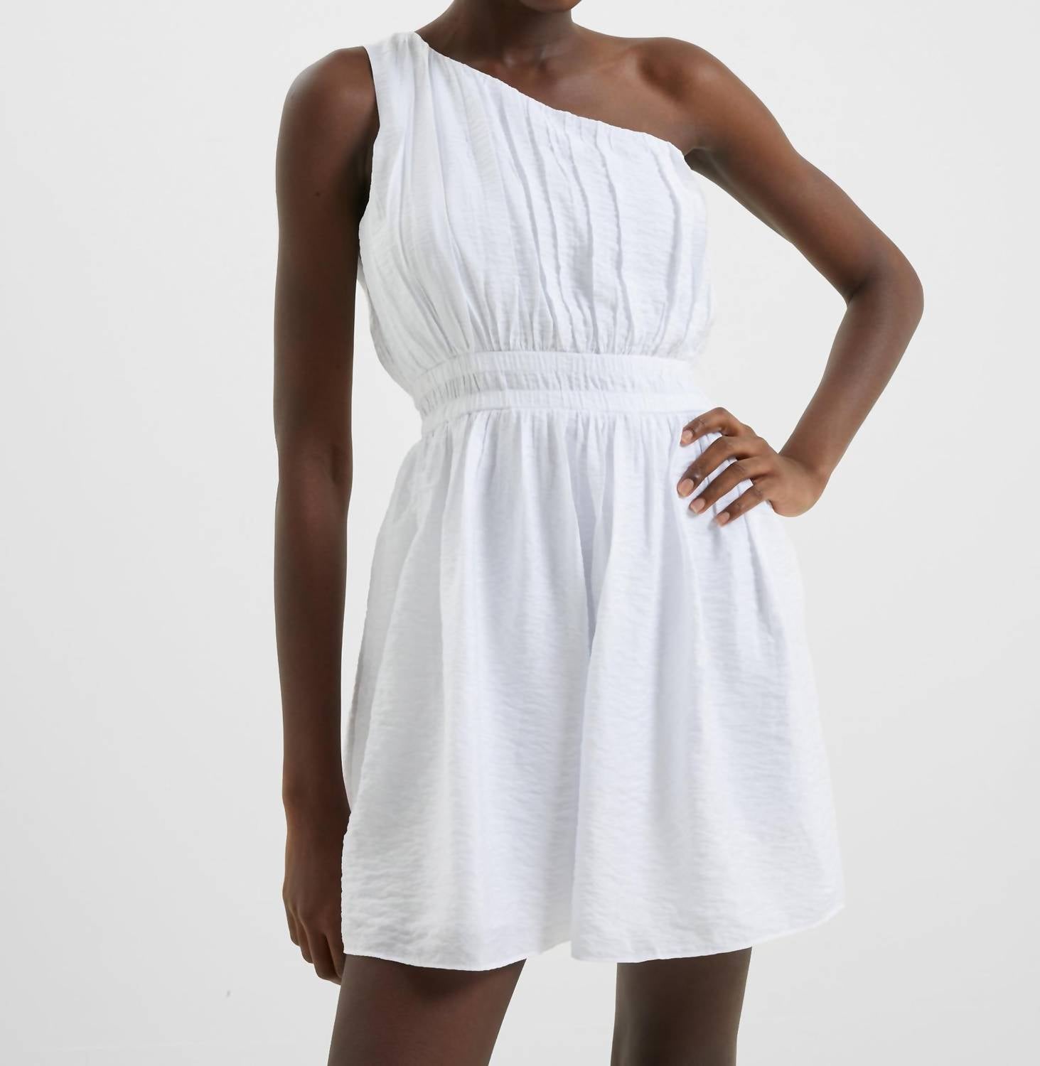 French Connection - Faron Drape One Shoulder Mini Dress