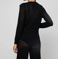 L'Agence - Orla Pointelle Knit Cardigan