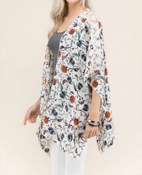 Sun & Moon - Floral Sunburst Lace Kimono