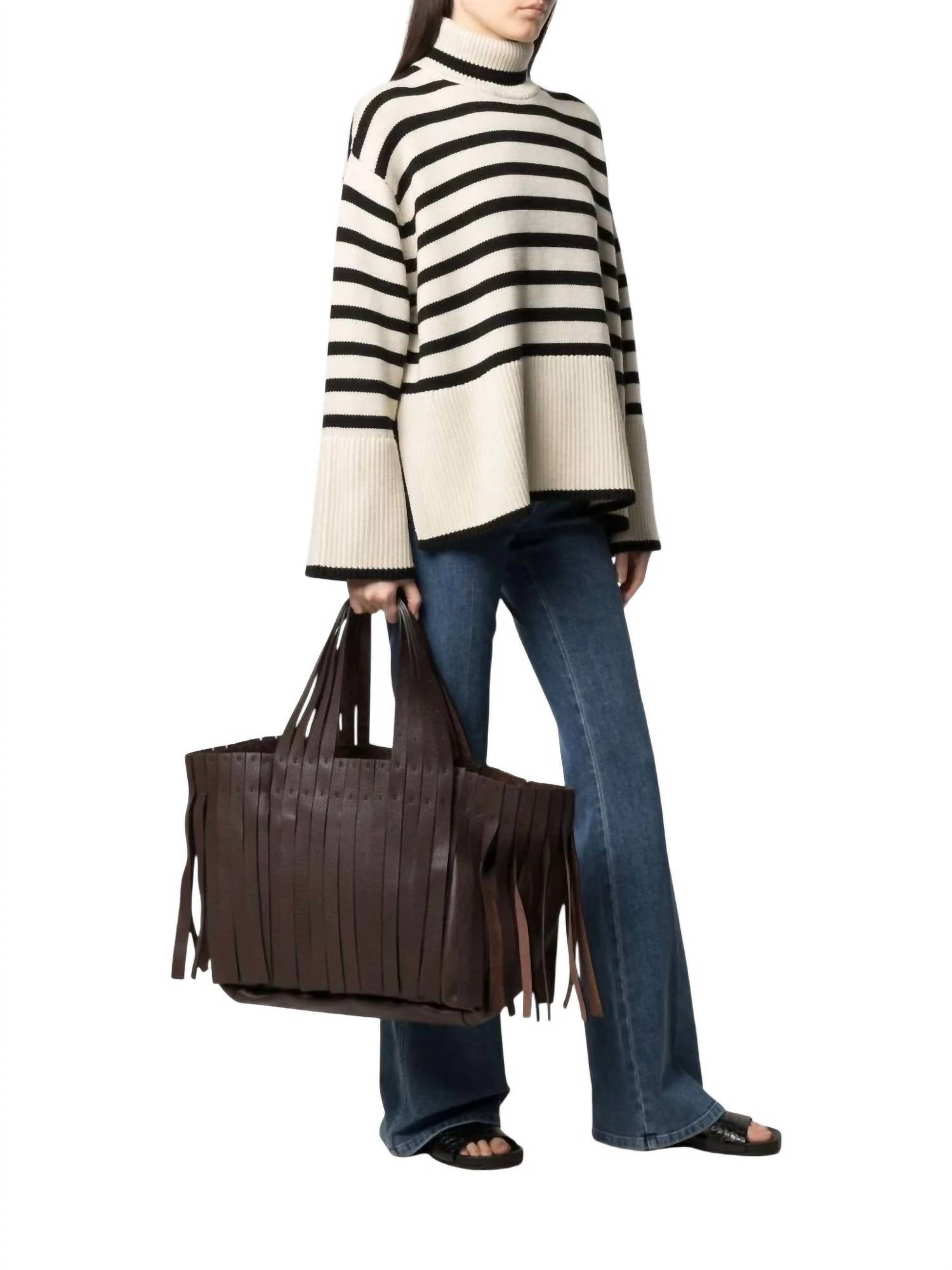 Valentino - Women's Fringed Tote Bag