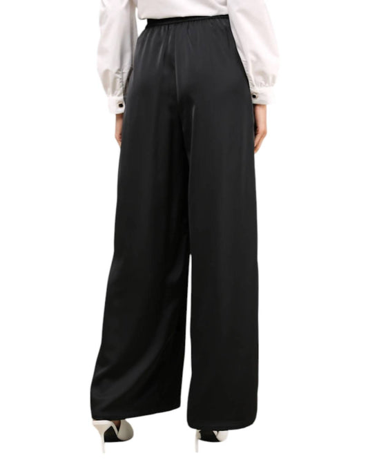 Lulus - Stunning Chicness Satin High-rise Wide-leg Pants