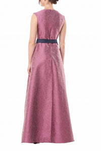 Kay Unger - Mikado Walk Through Jumpsuit With Stretch Crepe Pant